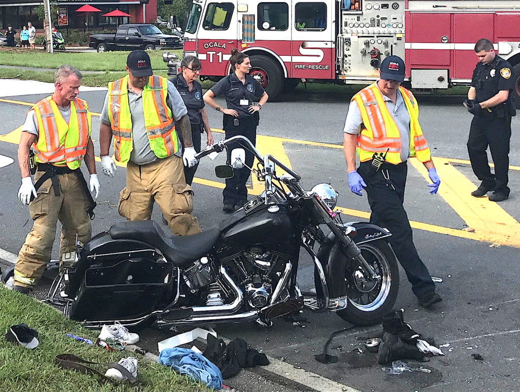 Trauma Alerted After Motorcycle Accident on E Silver Springs Boulevard